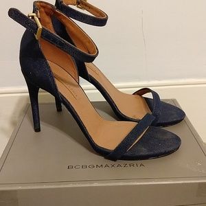 BCBG MAXAZRIA high heel ankle strap like new